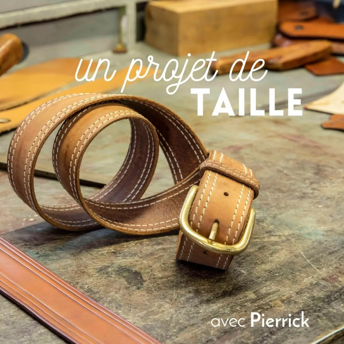Illustration de: Fabriquez votre ceinture en cuir