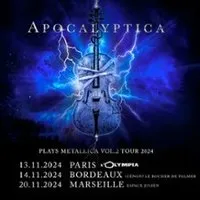 Image qui représente un ticket d'une activité (Apocalyptica - Plays Metallica Vol.2 Tour 2024) liée au point d'intéret