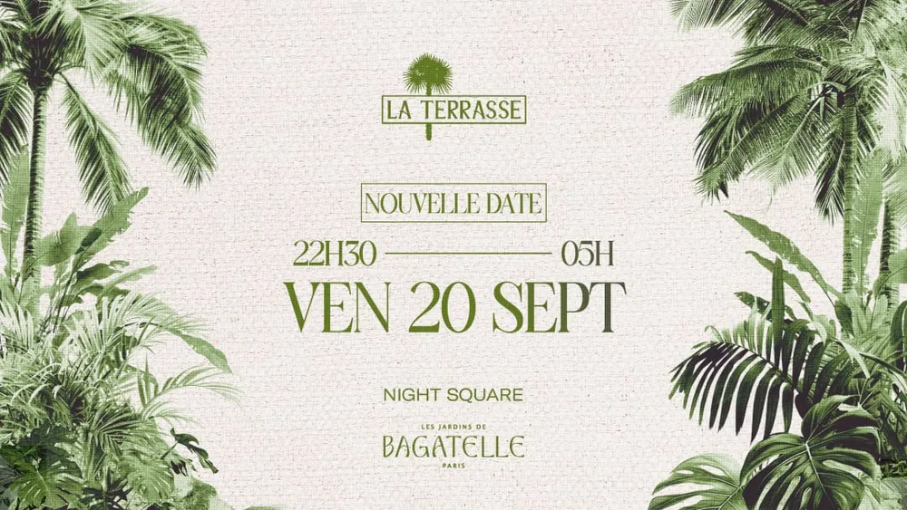 Image qui représente un ticket d'une activité (La Terrasse X Bagatelle (20/09)) liée au point d'intéret