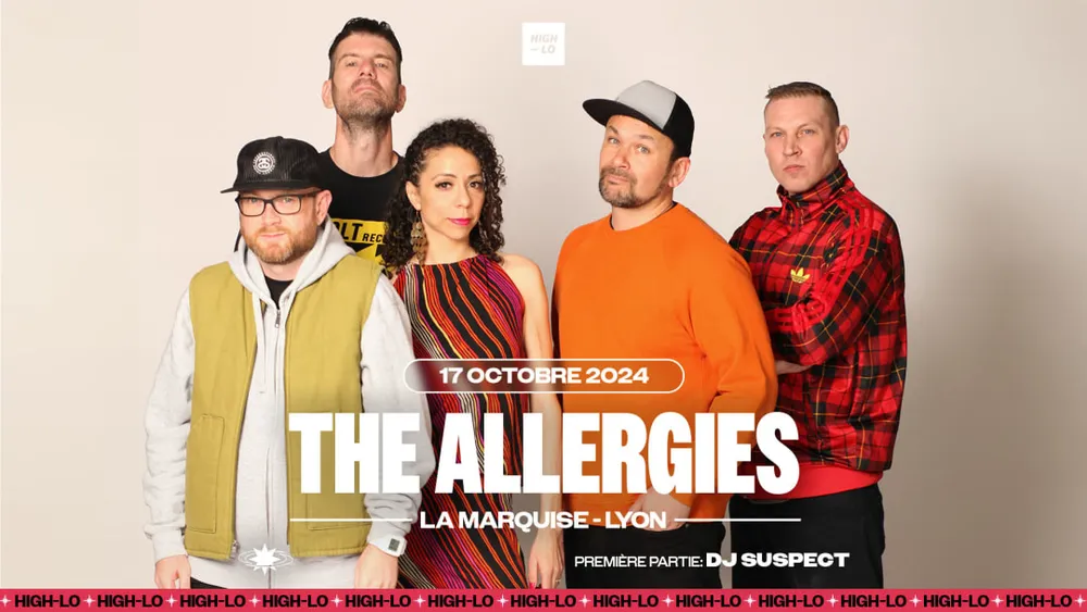 Image qui représente un ticket d'une activité (THE ALLERGIES + première partie : DJ SUSPECT) liée au point d'intéret