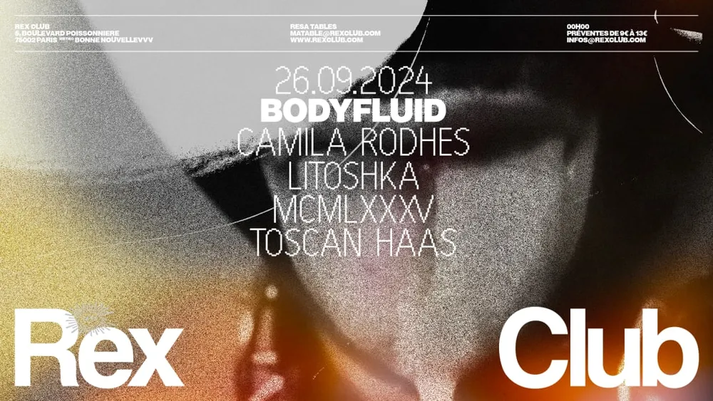 Image qui représente un ticket d'une activité (BODYFLUID: Camila Rodhes, Litoshka, MCMLXXXV, Toscan Haas) liée au point d'intéret