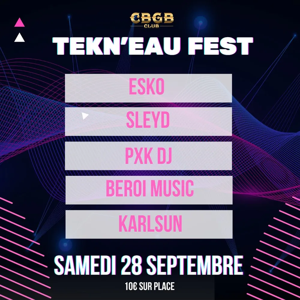 Image qui représente un ticket d'une activité (TEKN'EAU FEST - #4) liée au point d'intéret