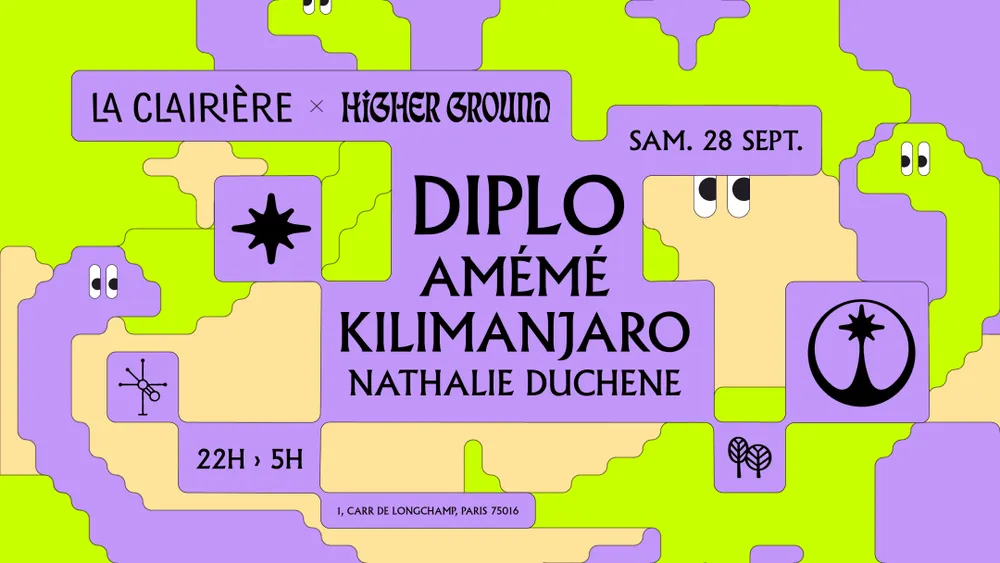 Image qui représente un ticket d'une activité (La Clairière x Higher Ground : DIPLO) liée au point d'intéret