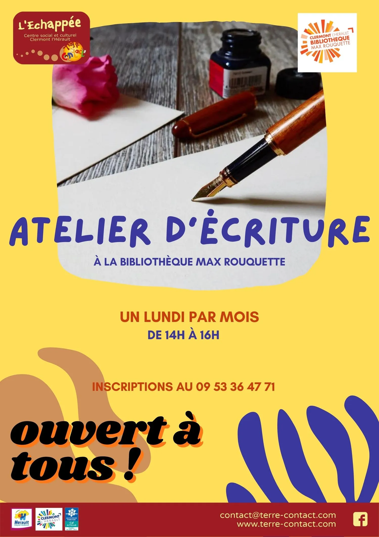 Image qui illustre: Atelier D'écriture à Clermont-l'Hérault - 0