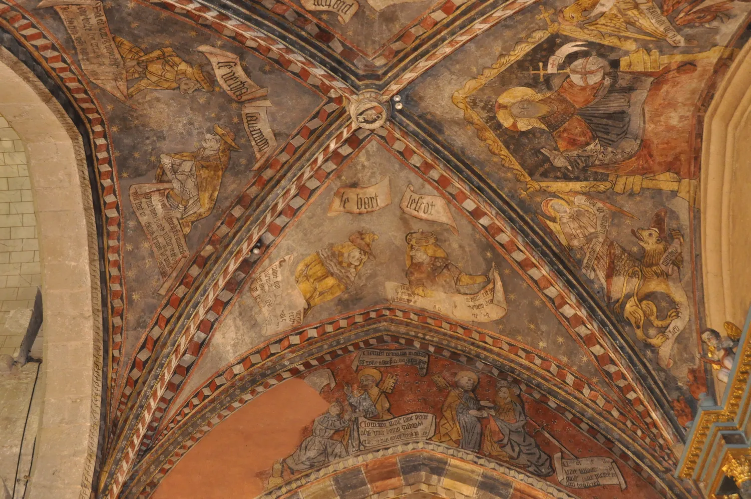 Image qui illustre: Les peintures murales de l'église Saint-Pierre-Saint-Paul de Casseneuil à Casseneuil - 0