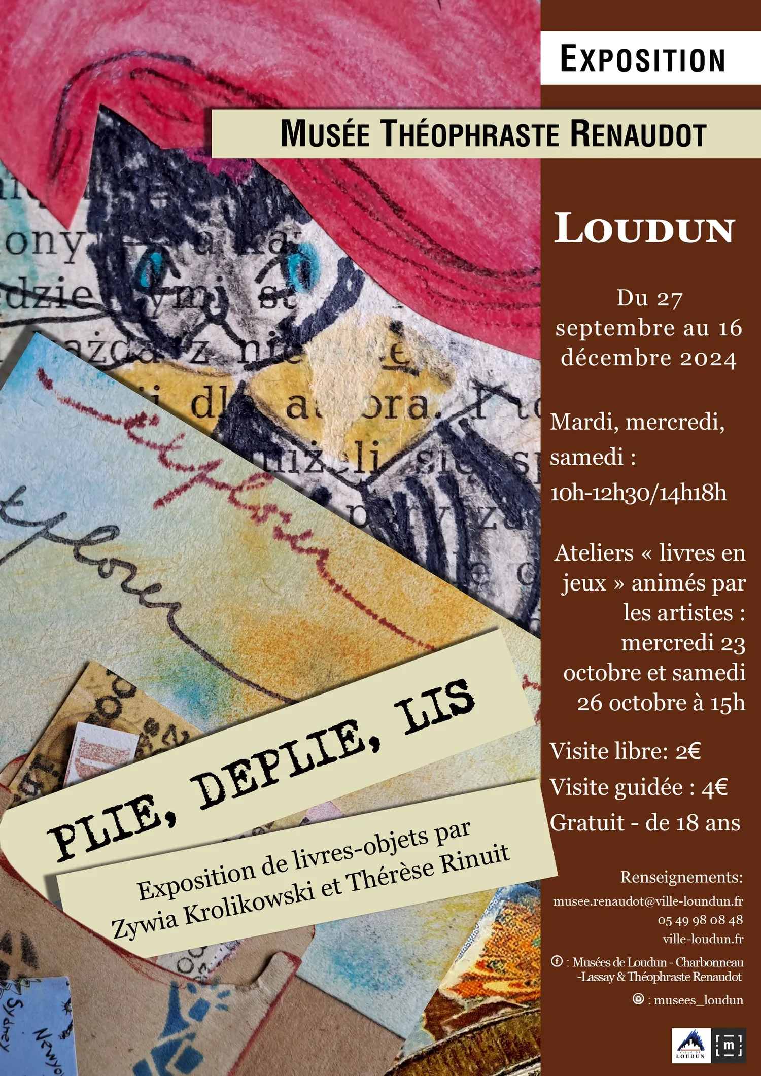 Image qui illustre: Exposition "Plie, déplie, lis" au Musée Renaudot à Loudun - 0