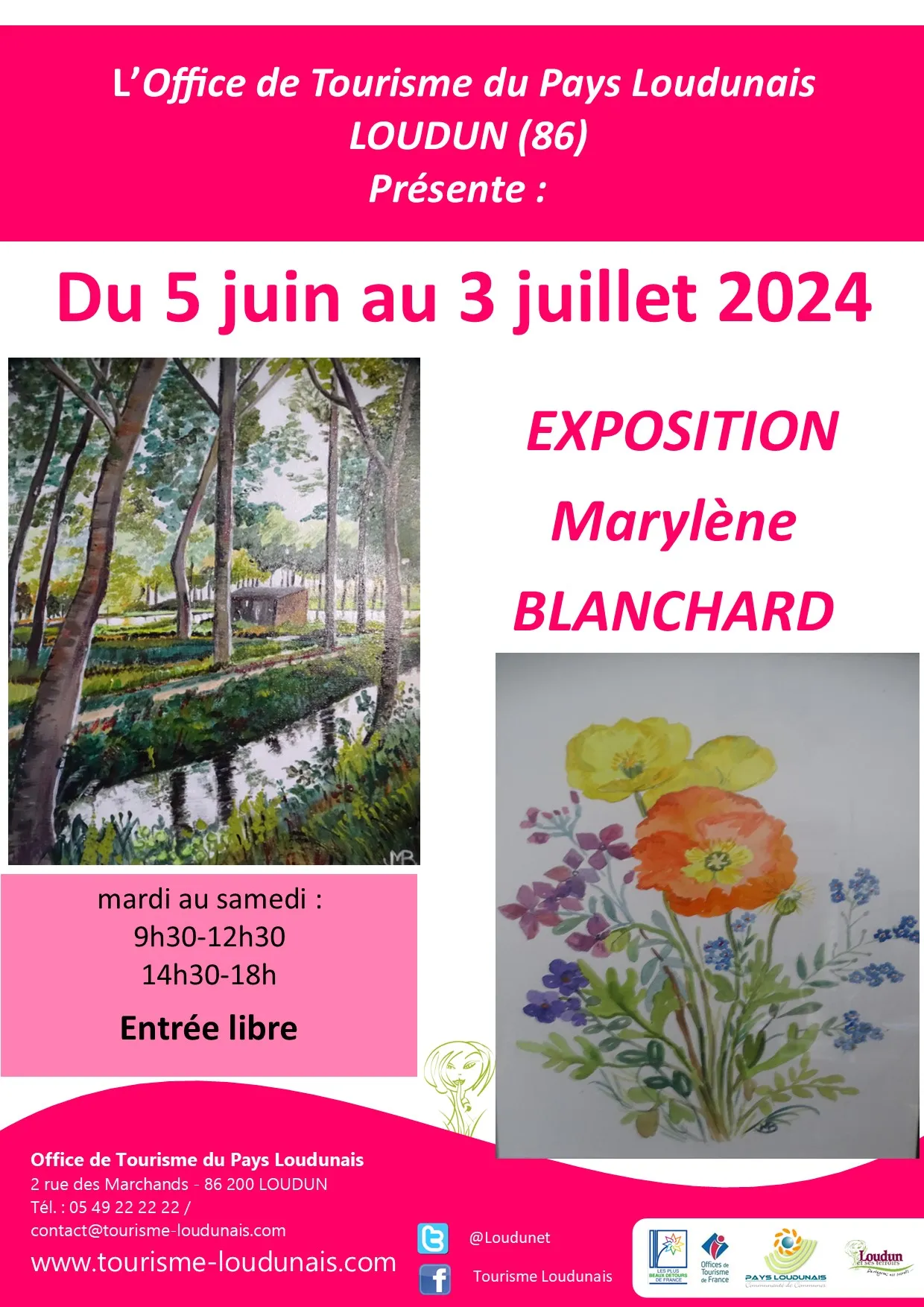 Image qui illustre: Exposition Marylène BLANCHARD à Loudun - 0