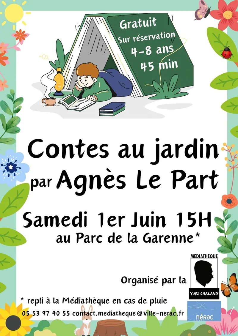 Image qui illustre: Contes au jardin avec Agnès Le Part à Nérac - 0