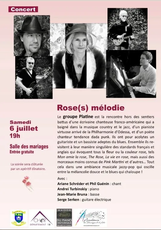Image qui illustre: [une Année Aux Jardins] Concert "rose(s) Mélodies" Avec Platine à Belleville-sur-Loire - 0