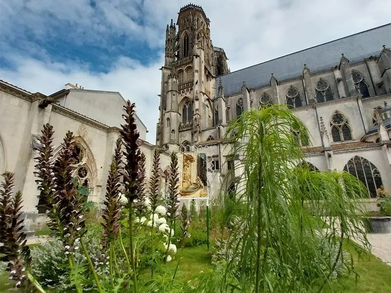 Image qui illustre: Jardin Du Cloître De La Cathédrale Saint-étienne à Toul - 0