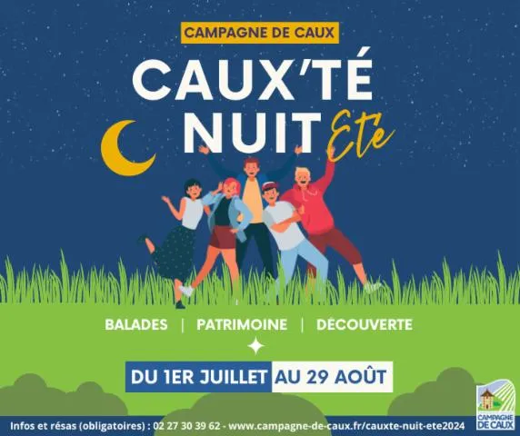 Image qui illustre: Caux'té nuit : Balade patrimoine insolite à Houquetot