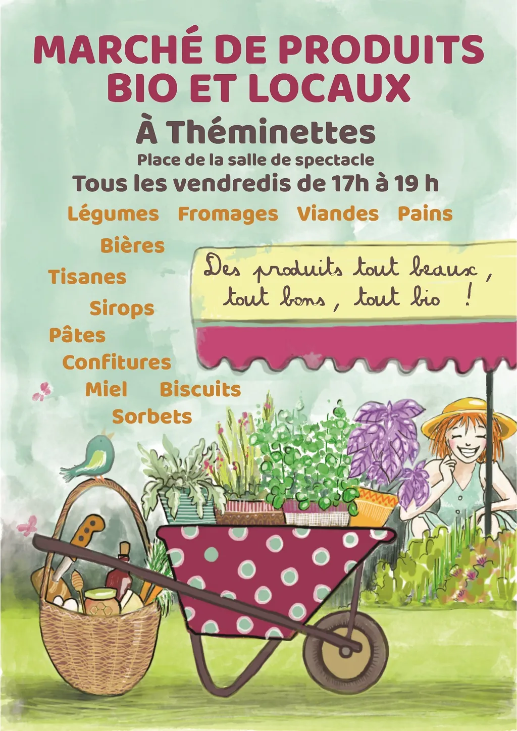 Image qui illustre: Marché De Producteurs Bio Et Locaux À Théminettes à Théminettes - 2