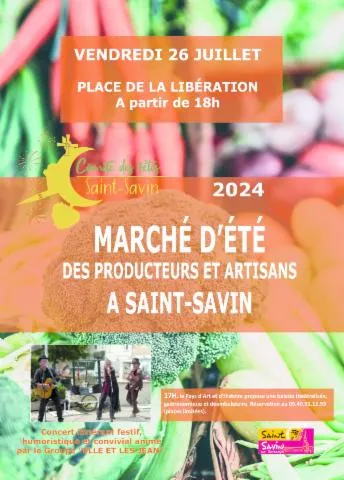 Image qui illustre: Marché d'été à Saint-Savin