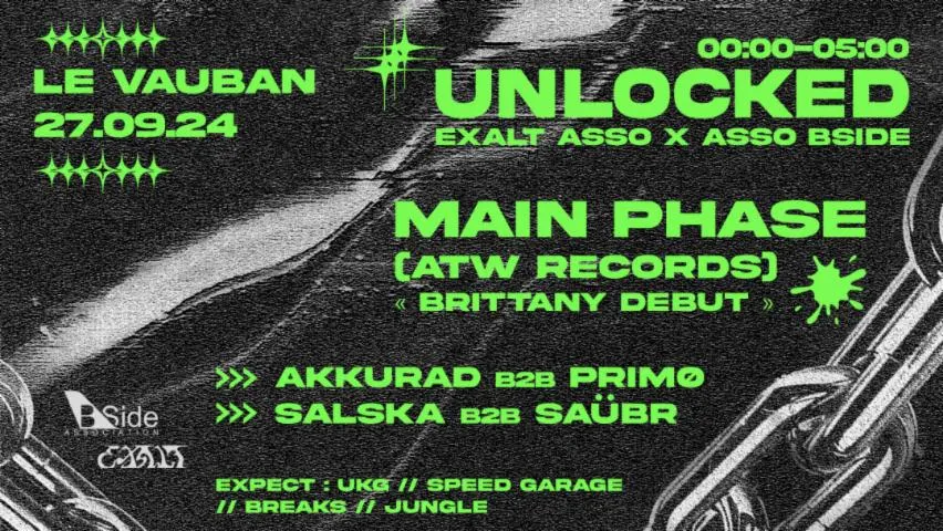 Image qui illustre: UNLOCKED - MAIN PHASE - Exalt x Bside