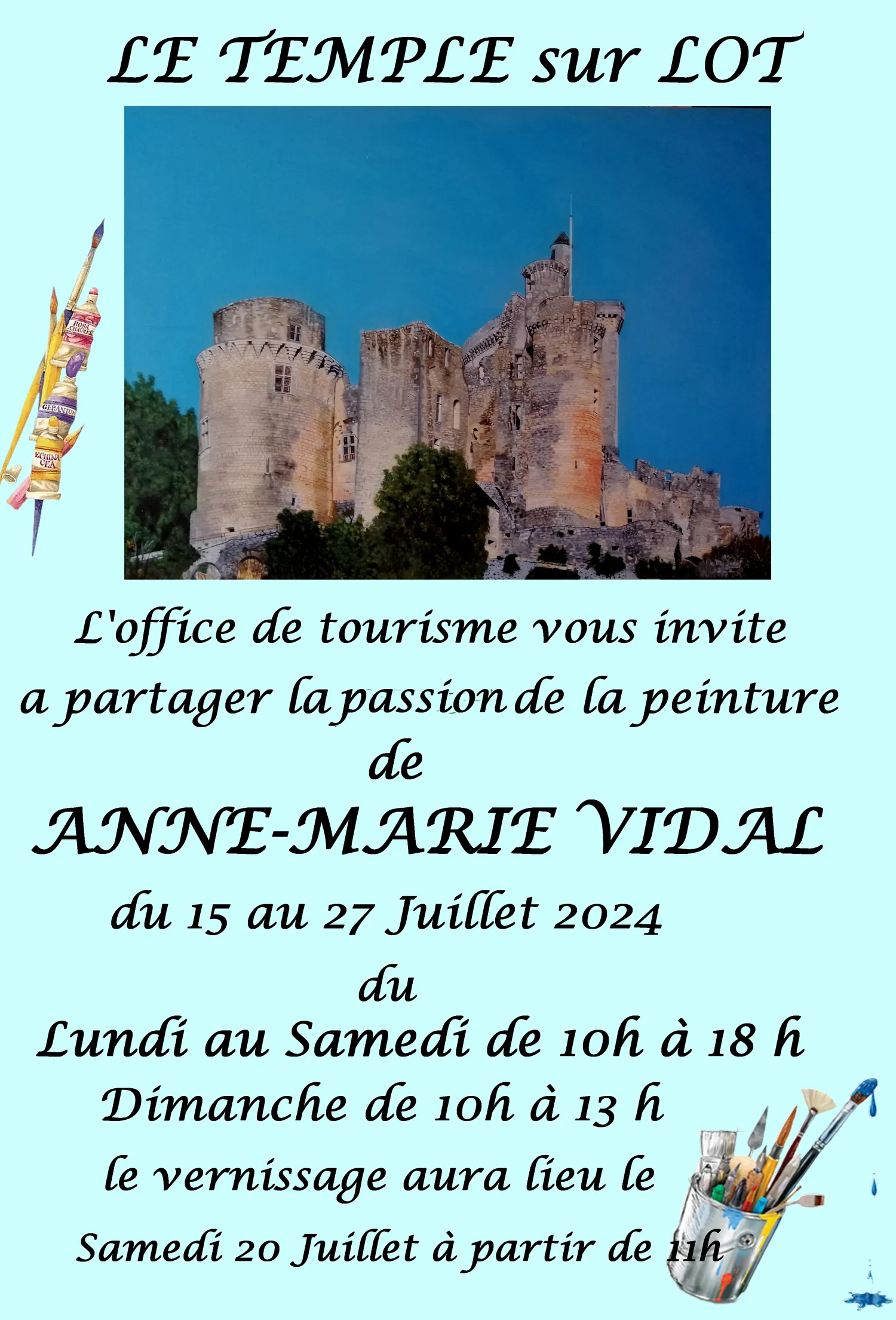 Image qui illustre: Exposition De Anne-marie Vidal : Évasions à Le Temple-sur-Lot - 0