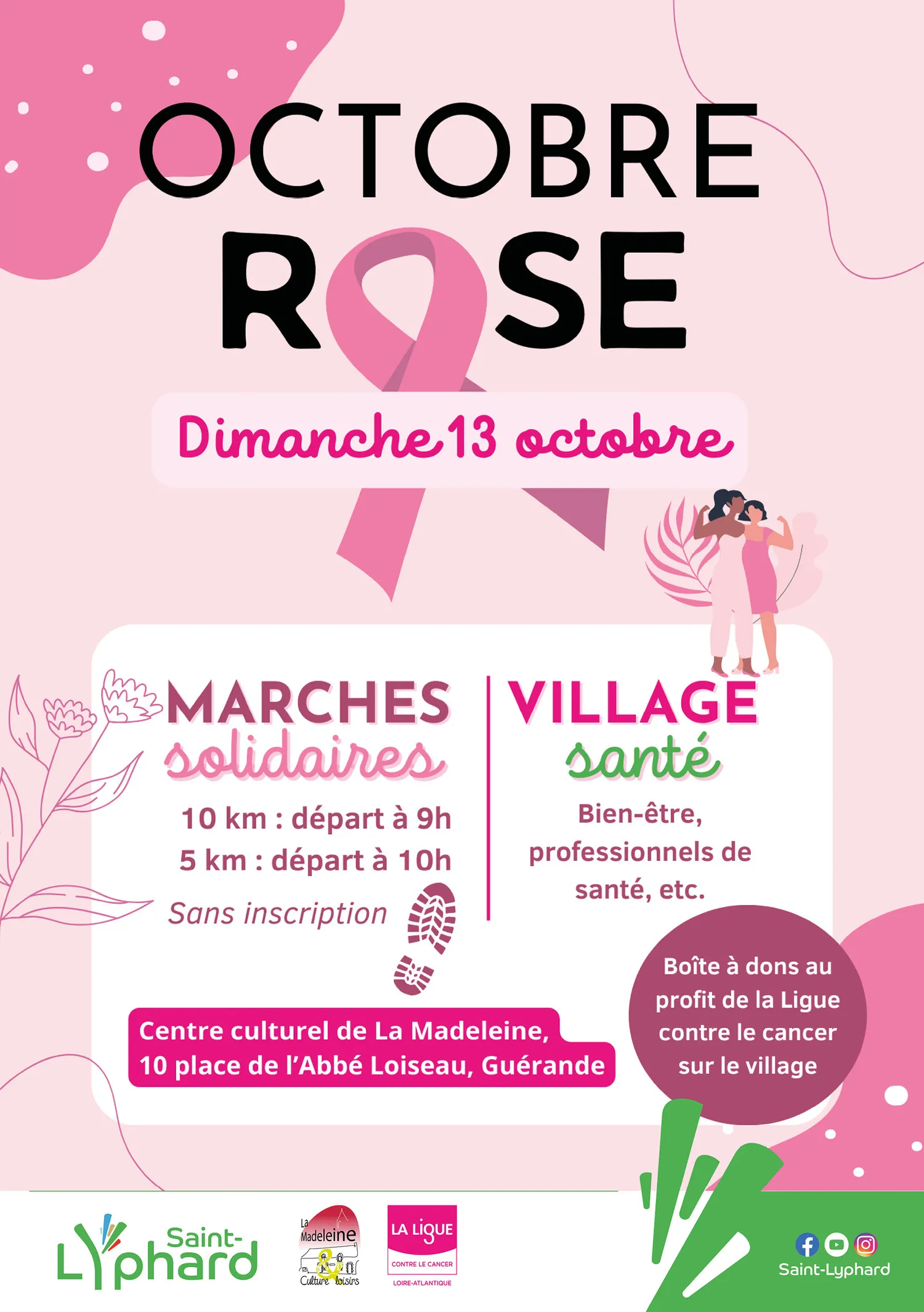 Image qui illustre: Marches solidaires - Octobre Rose à Saint-Lyphard - 0