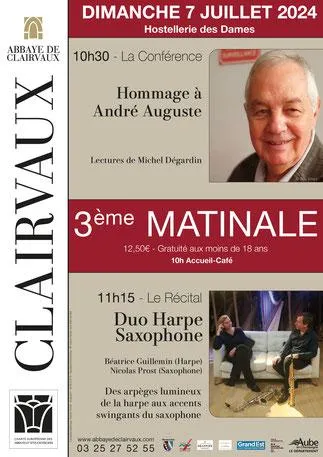 Image qui illustre: Les Matinales De Clairvaux - Troisième