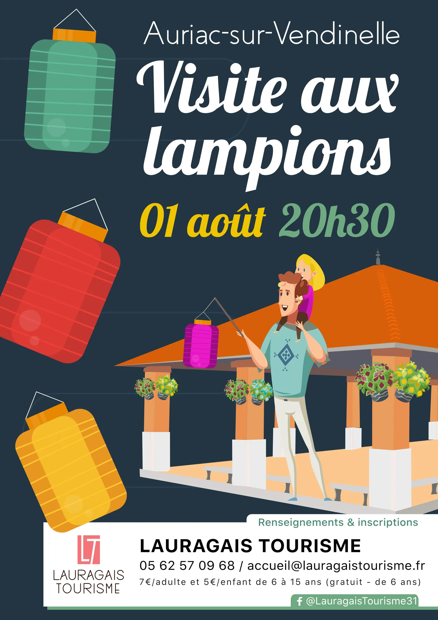 Image qui illustre: Visite Aux Lampions À Auriac-sur-vendinelle à Auriac-sur-Vendinelle - 1