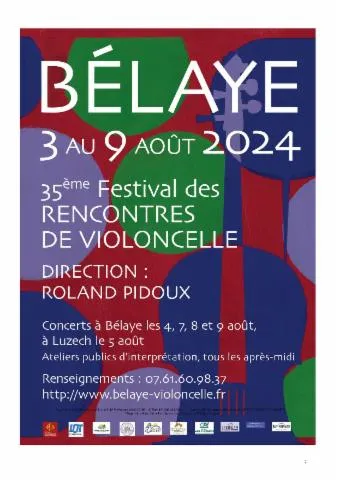 Image qui illustre: Xxxvèmes Rencontres De Violoncelle De Bélaye : Concert Du Vendredi 11 Août