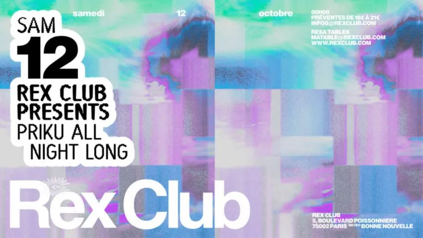 Image qui illustre: Rex Club Presents: Priku allnightlong