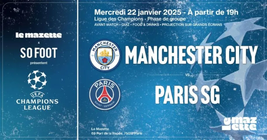 Image qui illustre: So Foot : Manchester City vs PSG