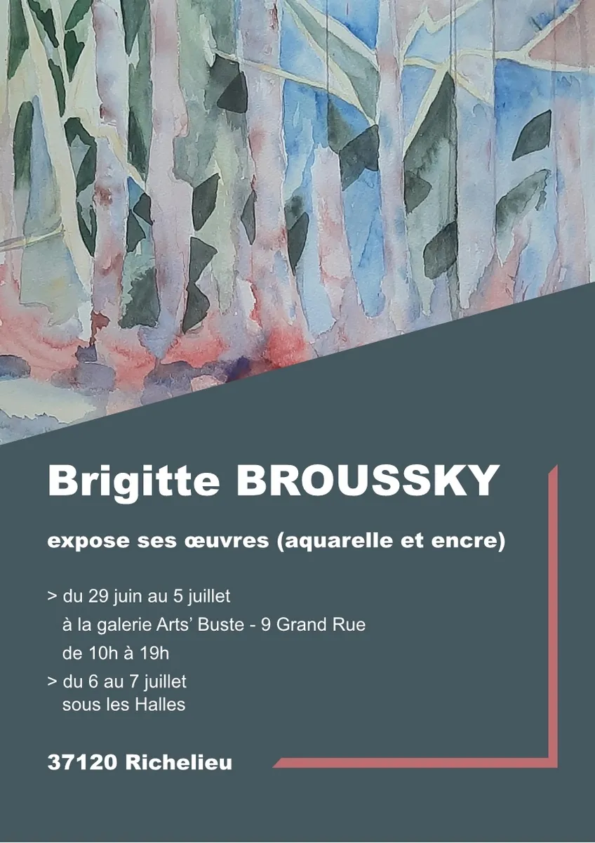 Image qui illustre: Exposition De Brigitte Broussky à Richelieu - 0