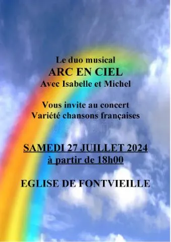 Image qui illustre: Concert Du Duo Musical Arc En Ciel - Eglise De Fontvieille