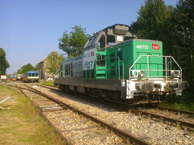 Image qui illustre: Visite libre de la locomotive FRET SNCF BB66722