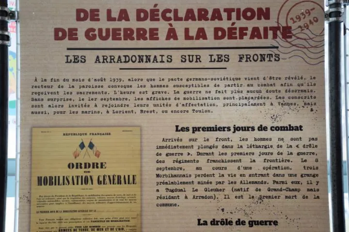 Image qui illustre: Exposition  Arradon durant la 2ème guerre mondiale