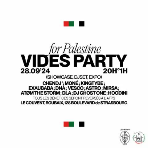 Image qui illustre: VIDES Party for Palestine