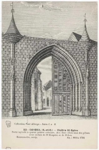Image qui illustre: La porte du Cloître Saint-Spire