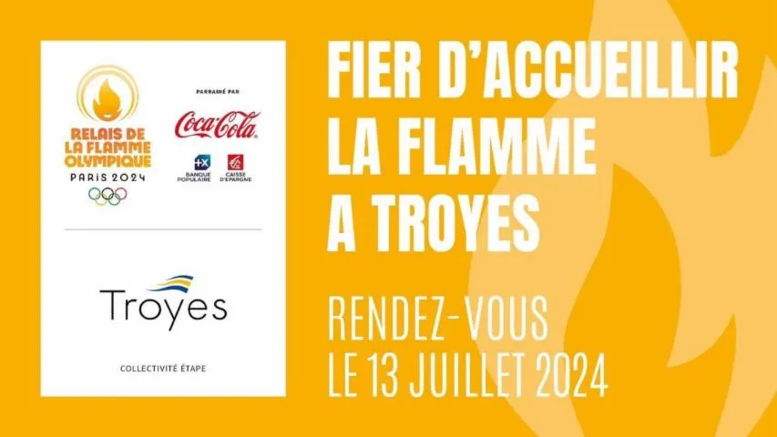 Image qui illustre: La Flamme Olympique Brillera À Troyes !