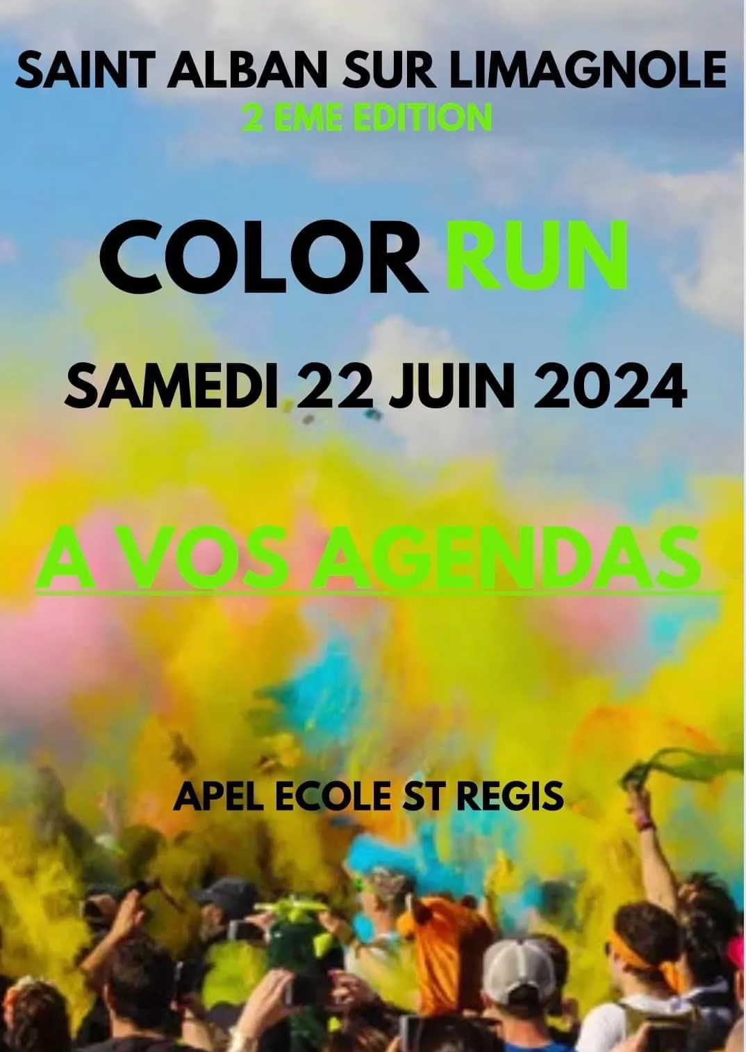 Image qui illustre: Color Run à Saint-Alban-sur-Limagnole - 0