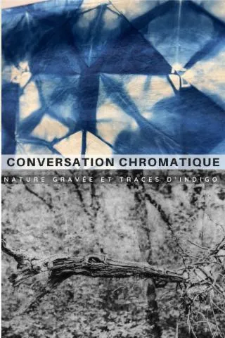 Image qui illustre: Exposition Conversation Chromatique : Nature Gravée et Traces d’Indigo
