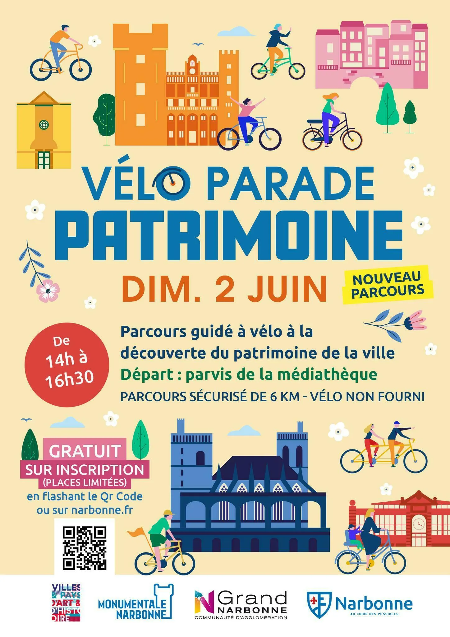 Image qui illustre: Vélo Parade Patrimoine à Narbonne ! à Narbonne - 0