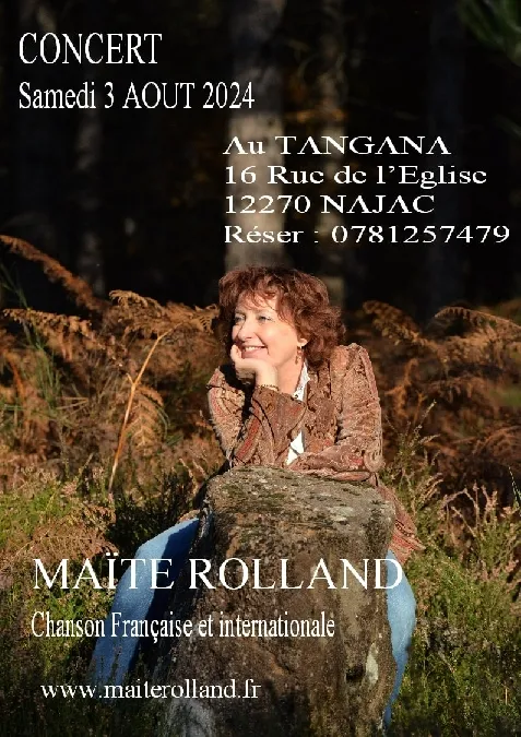 Image qui illustre: Concert Au Tangana : Maïte Rolland à Najac - 0