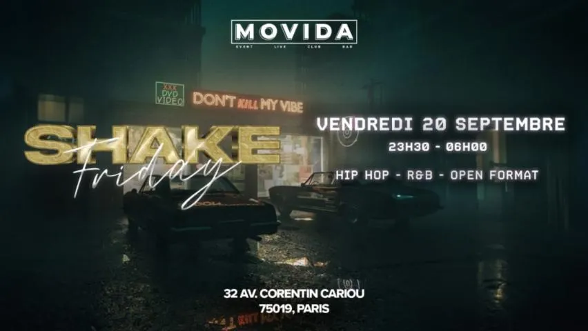 Image qui illustre: SHAKE FRIDAY - HIP HOP, AFRO & RnB - VENDREDI 20 SEPTEMBRE