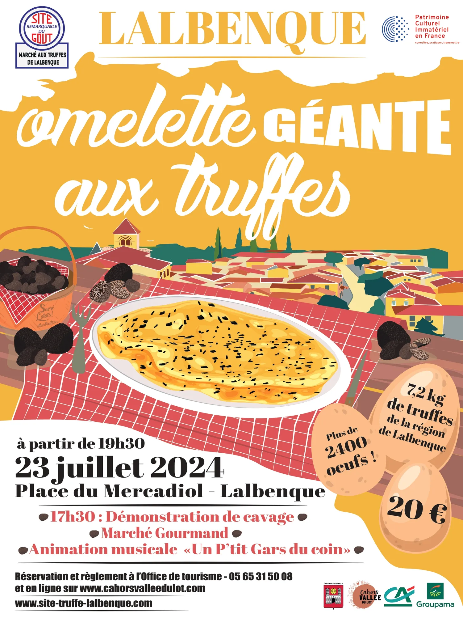 Image qui illustre: Omelette Géante Aux Truffes À Lalbenque à Lalbenque - 0