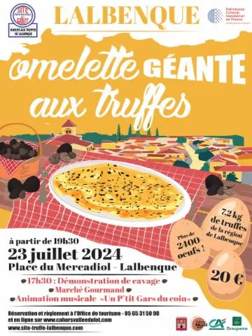 Image qui illustre: Omelette Géante Aux Truffes À Lalbenque