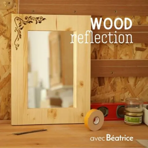 Image qui illustre: Réalisez votre miroir en bois
