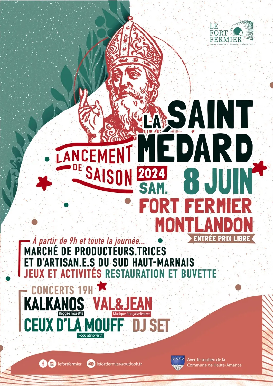 Image qui illustre: Fete De La Saint Medard Au Fort Fermier A Montlandon à Haute-Amance - 0