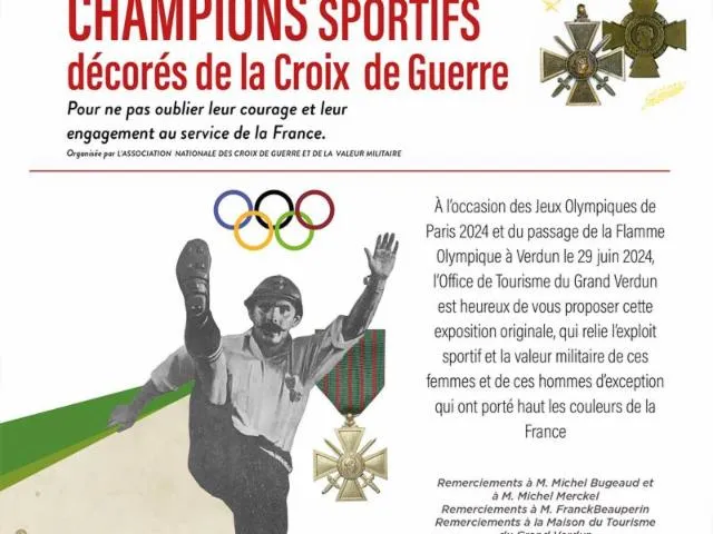 Image qui illustre: Exposition Champions Sportifs Décorés De La Croix De Guerre