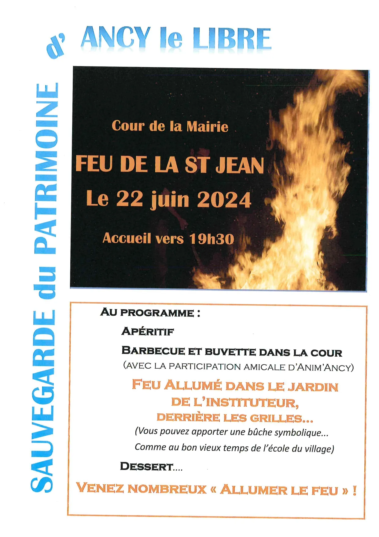 Image qui illustre: Feu de la Saint-Jean à Ancy-le-Libre - 0
