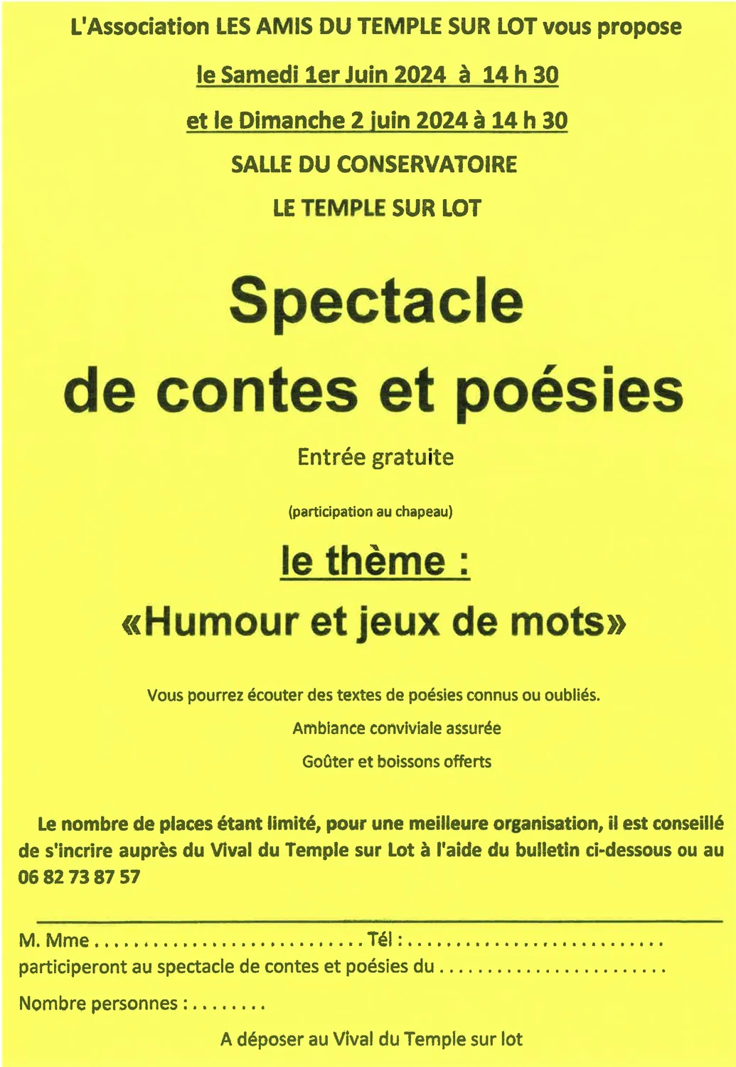 Image qui illustre: Spectale Contes Et Poésies à Le Temple-sur-Lot - 0