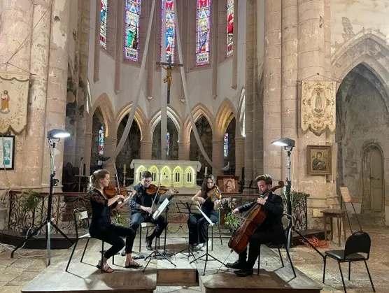 Image qui illustre: Festival « Quatuors En Vallée Du Célé » Par Le Temple Ensemble à Marcilhac-sur-Célé - 0