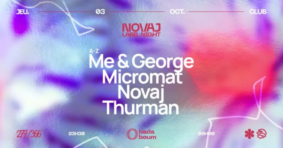 Image qui illustre: Novaj Label Night - Thurman, Me & George, Micromat Records