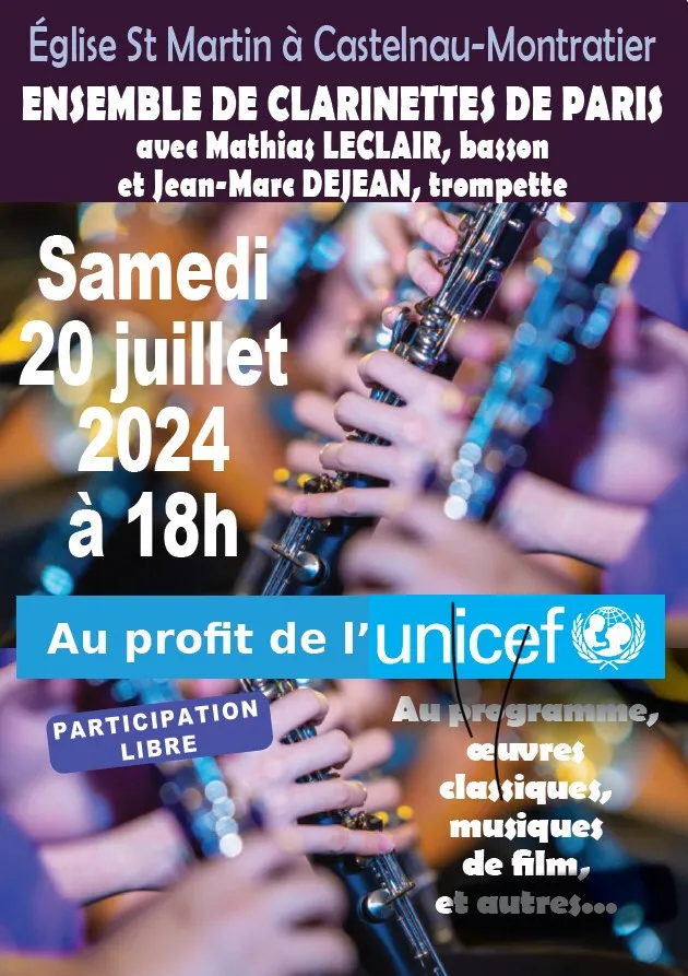Image qui illustre: Concert - Ensemble De Clarinettes De Paris à Castelnau Montratier-Sainte Alauzie - 0