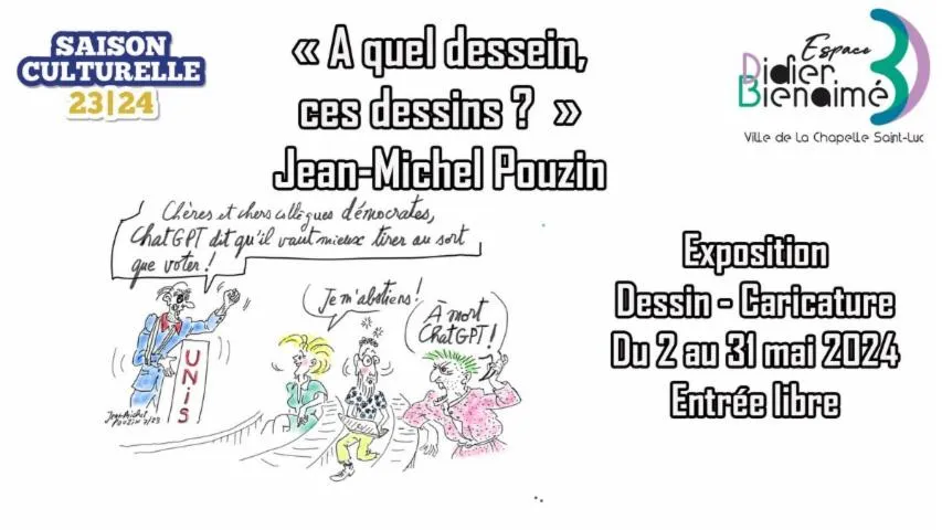 Image qui illustre: Exposition « À Quel Dessein, Ces Dessins ? » Jean-michel Pouzin