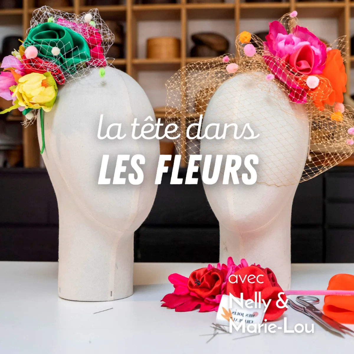 Image qui illustre: Fabriquez votre accessoire de tête fleuri unique à Saint-Nazaire - 0