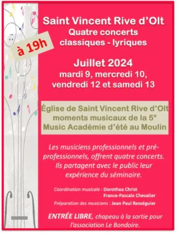 Image qui illustre: 5ème Académie Musicale D'été Au Moulin